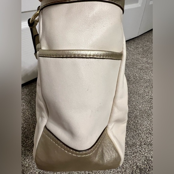 Coach cream/white metallic gold Gallery Lurex - Picture 11 of 12